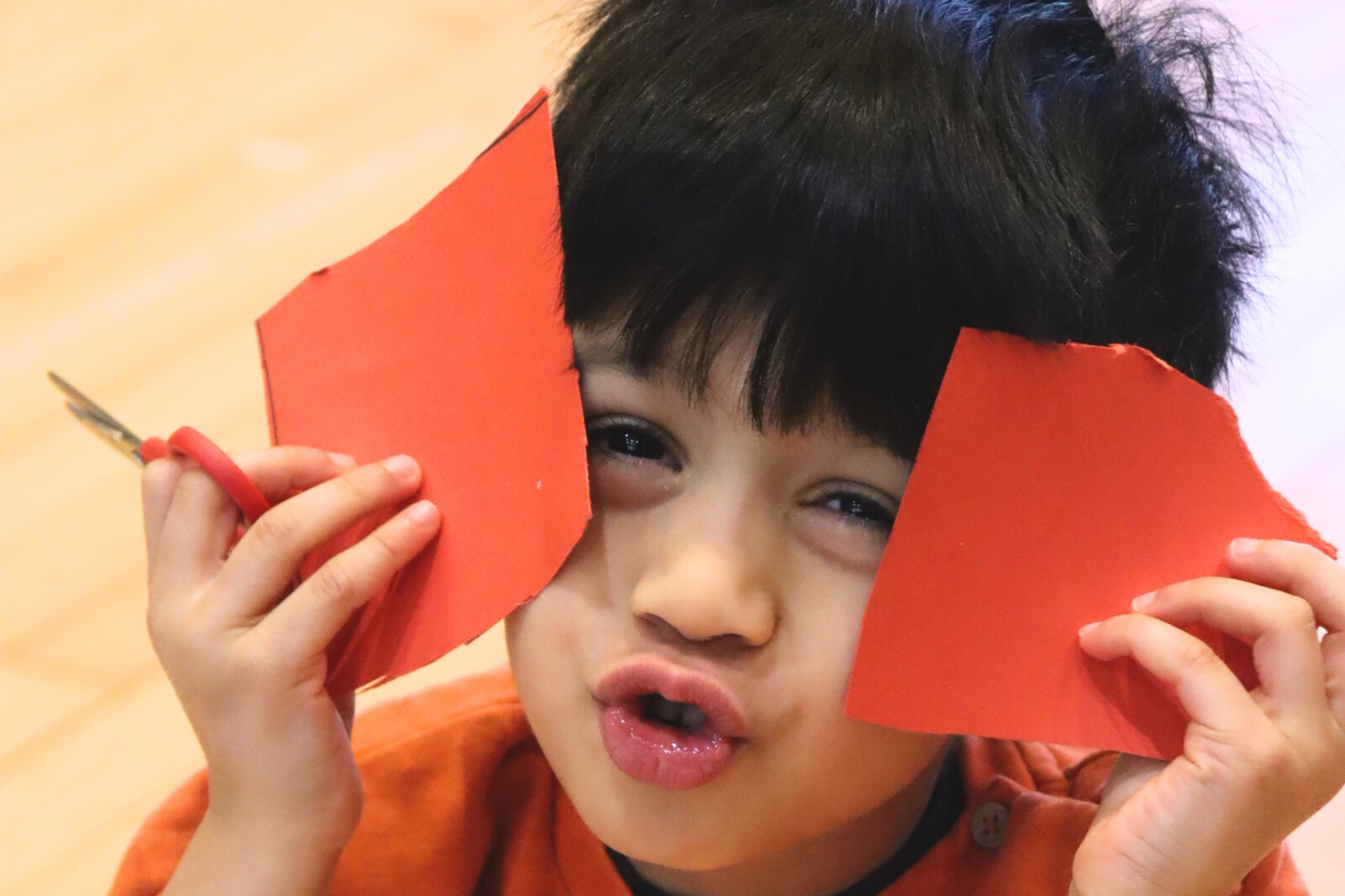 child doing a montessori activity